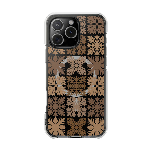 Clear Brown Hawaiian Quilt MagSafe