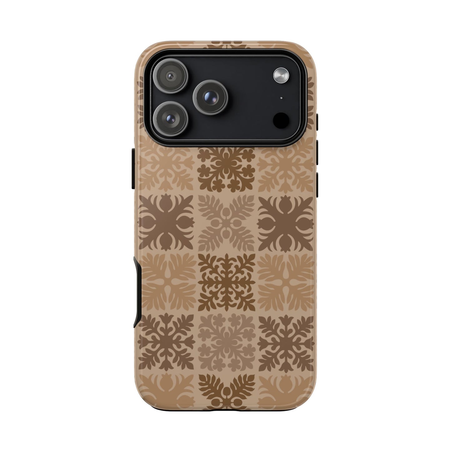 Light Brown Hawaiian Quilt Standard