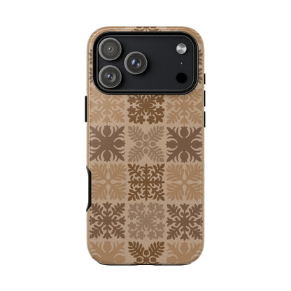Light Brown Hawaiian Quilt Standard