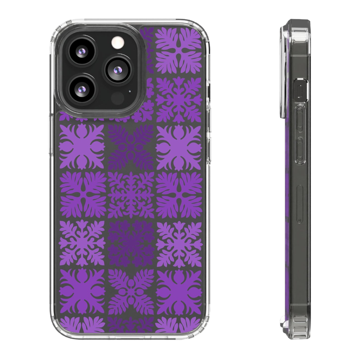 Clear Purple Hawaiian Quilt Standard