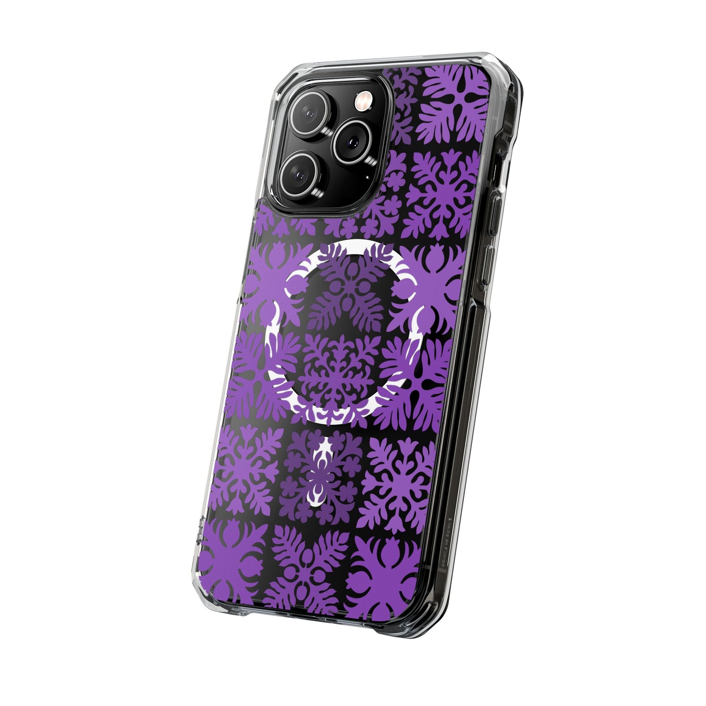 Clear Purple Hawaiian Quilt MagSafe