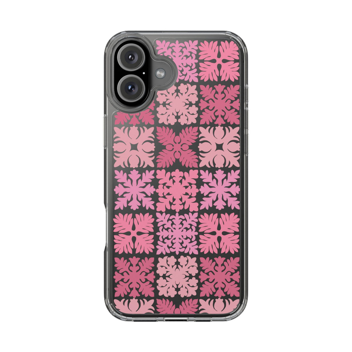Clear Pink Hawaiian Quilt Standard
