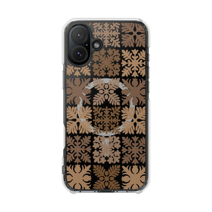 Clear Brown Hawaiian Quilt MagSafe