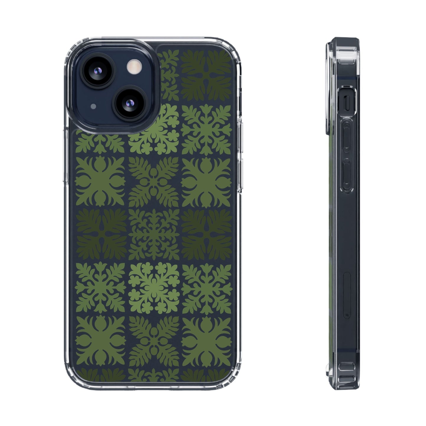 Clear Green Hawaiian Quilt Standard