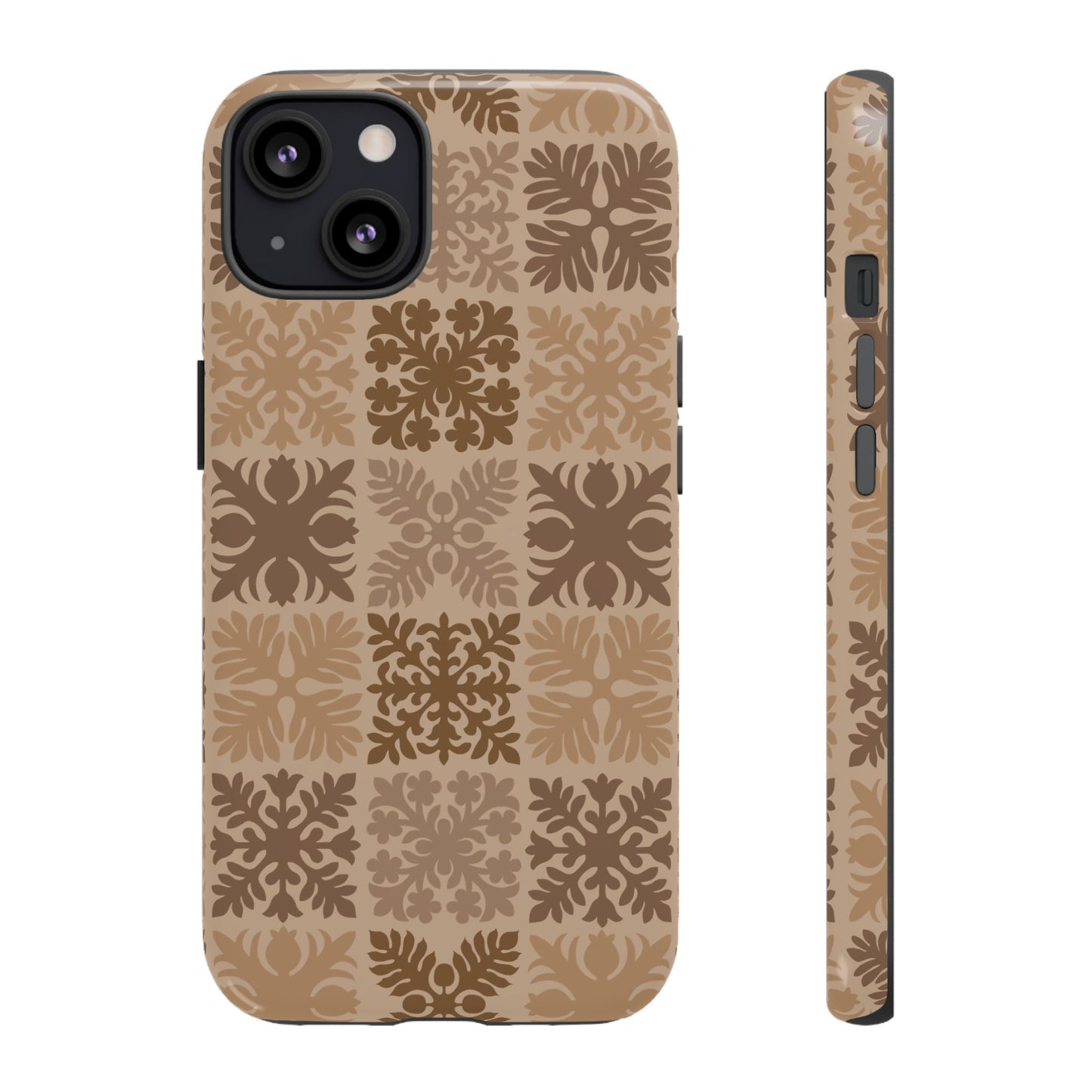 Light Brown Hawaiian Quilt Standard