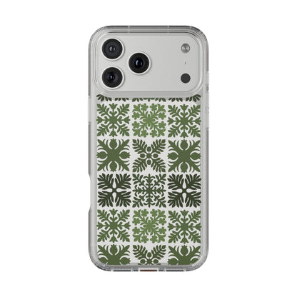 Clear Green Hawaiian Quilt Standard