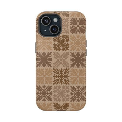 Light Brown Hawaiian Quilt MagSafe