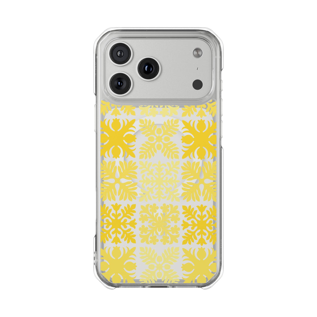 Clear Yellow Hawaiian Quilt MagSafe