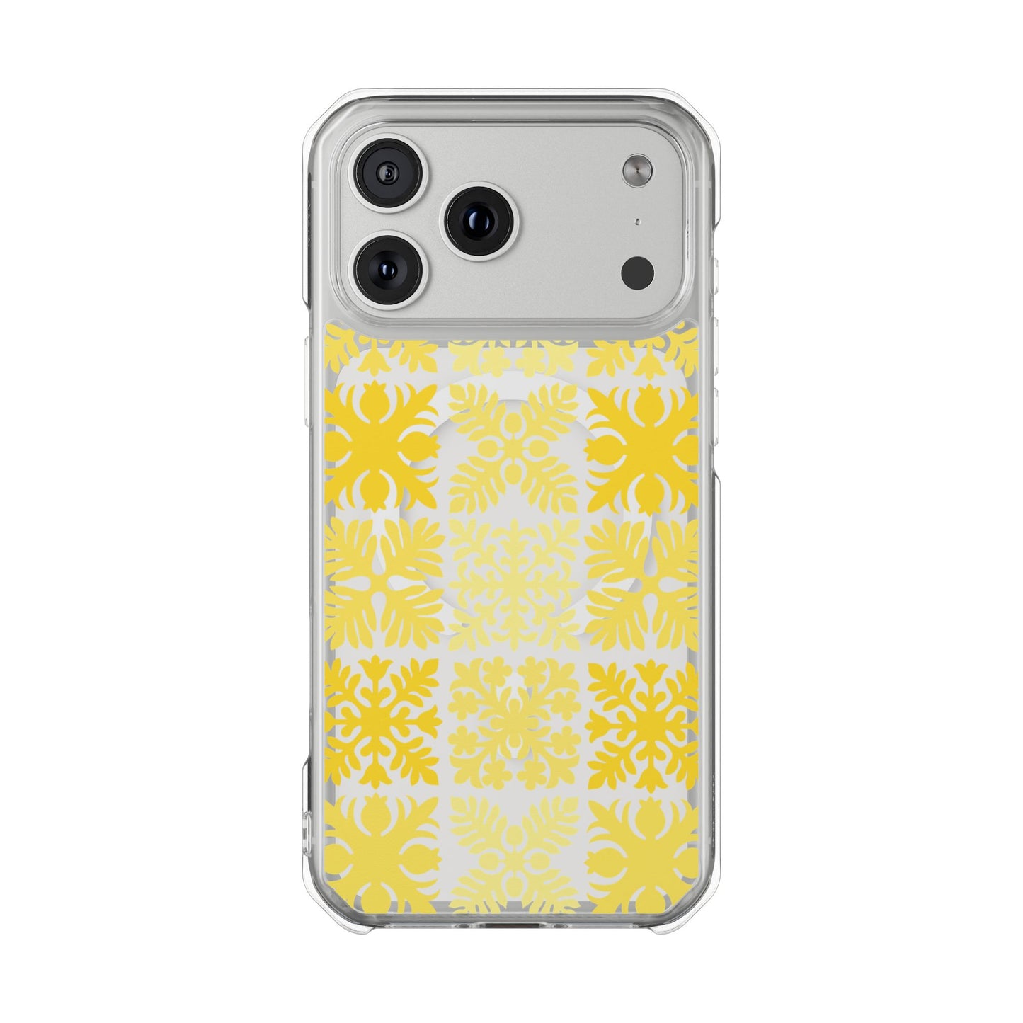 Clear Yellow Hawaiian Quilt MagSafe