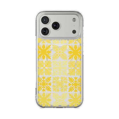 Clear Yellow Hawaiian Quilt MagSafe