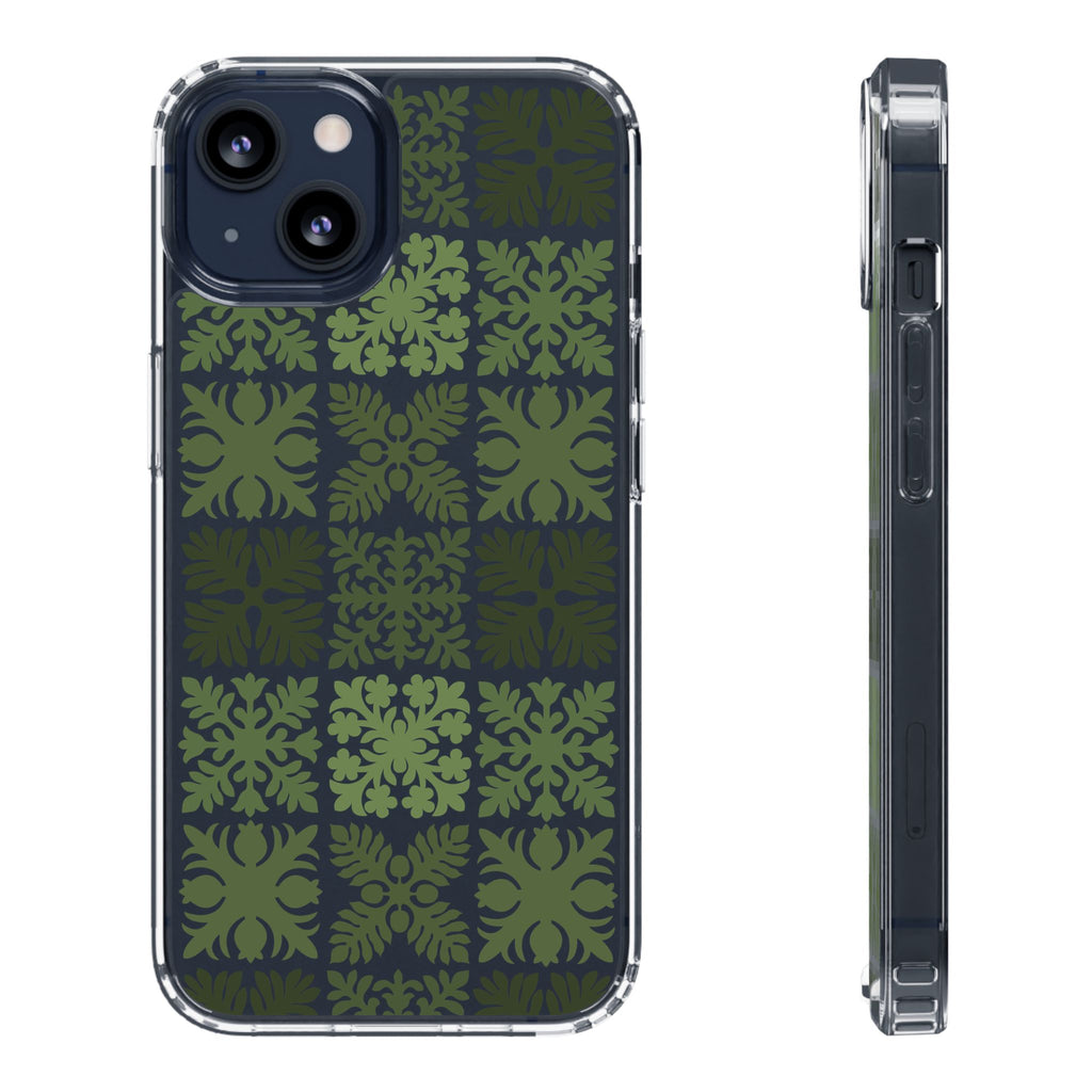 Clear Green Hawaiian Quilt Standard