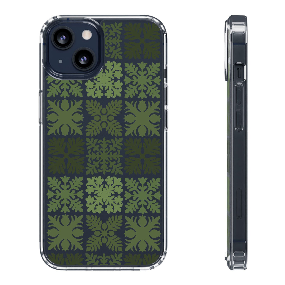 Clear Green Hawaiian Quilt Standard