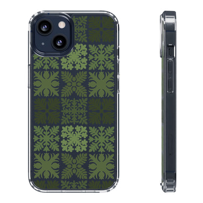 Clear Green Hawaiian Quilt Standard