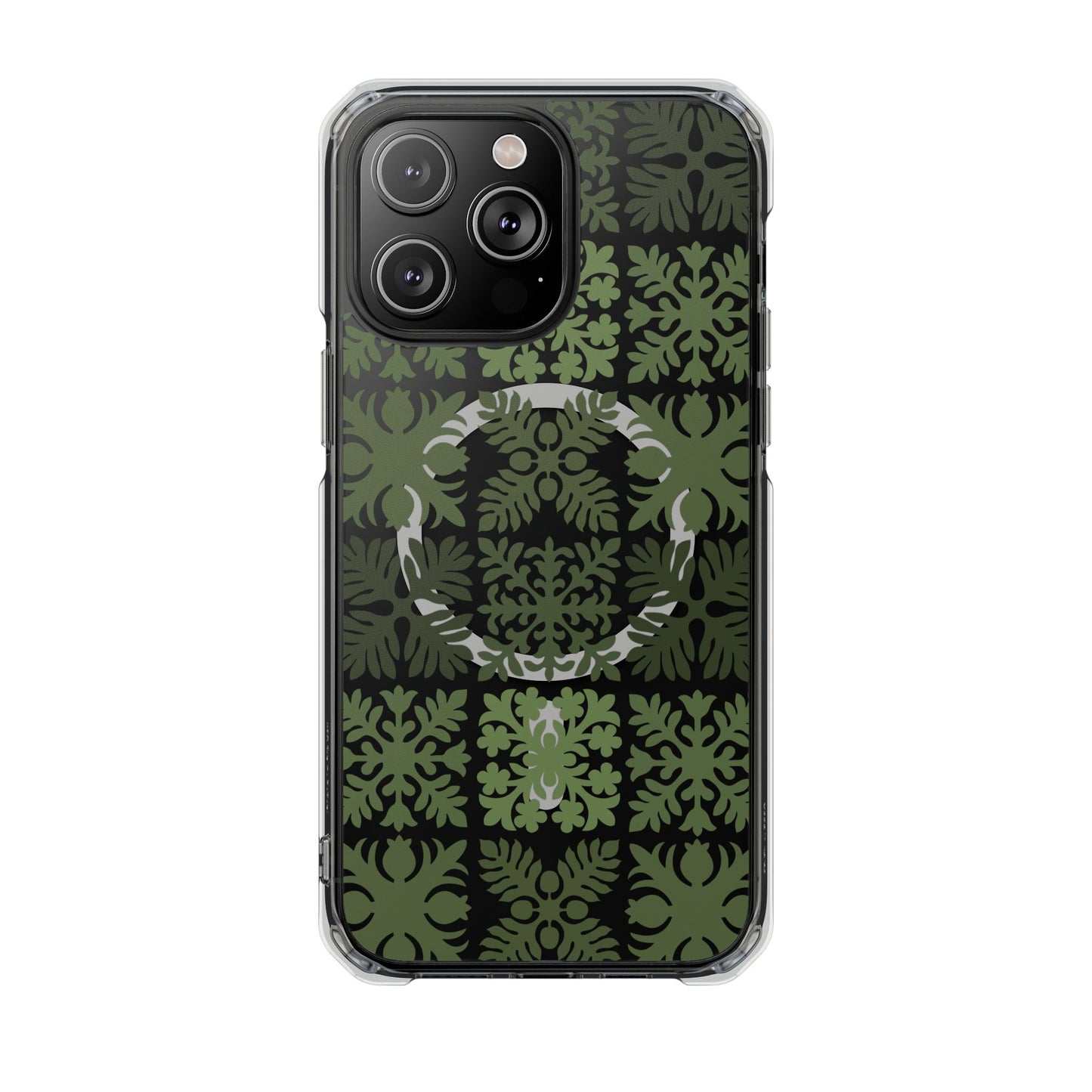 Clear Green Hawaiian Quilt MagSafe
