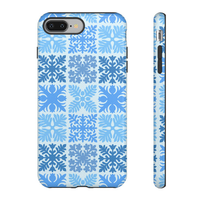 Light Blue Hawaiian Quilt Standard