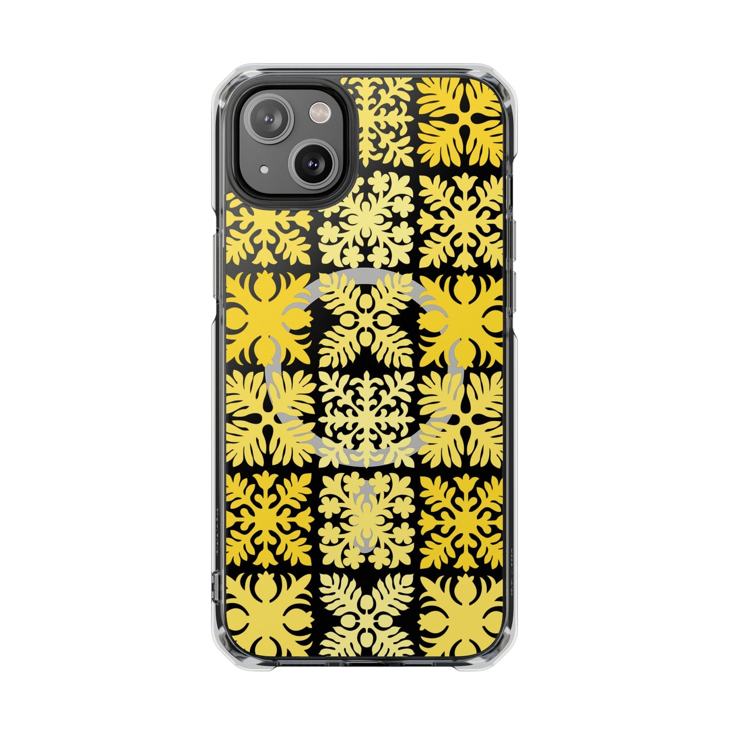 Clear Yellow Hawaiian Quilt MagSafe