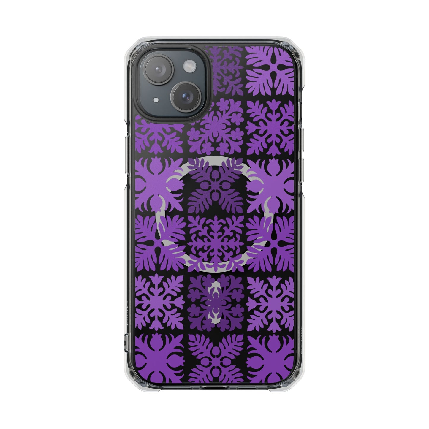 Clear Purple Hawaiian Quilt MagSafe
