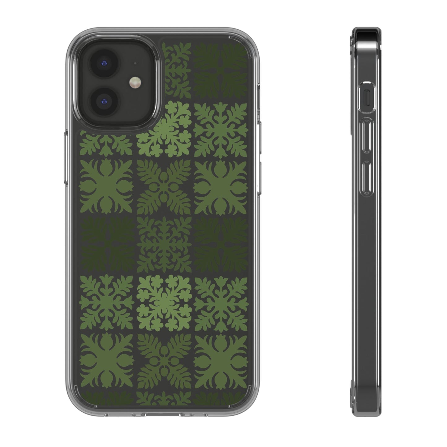 Clear Green Hawaiian Quilt Standard