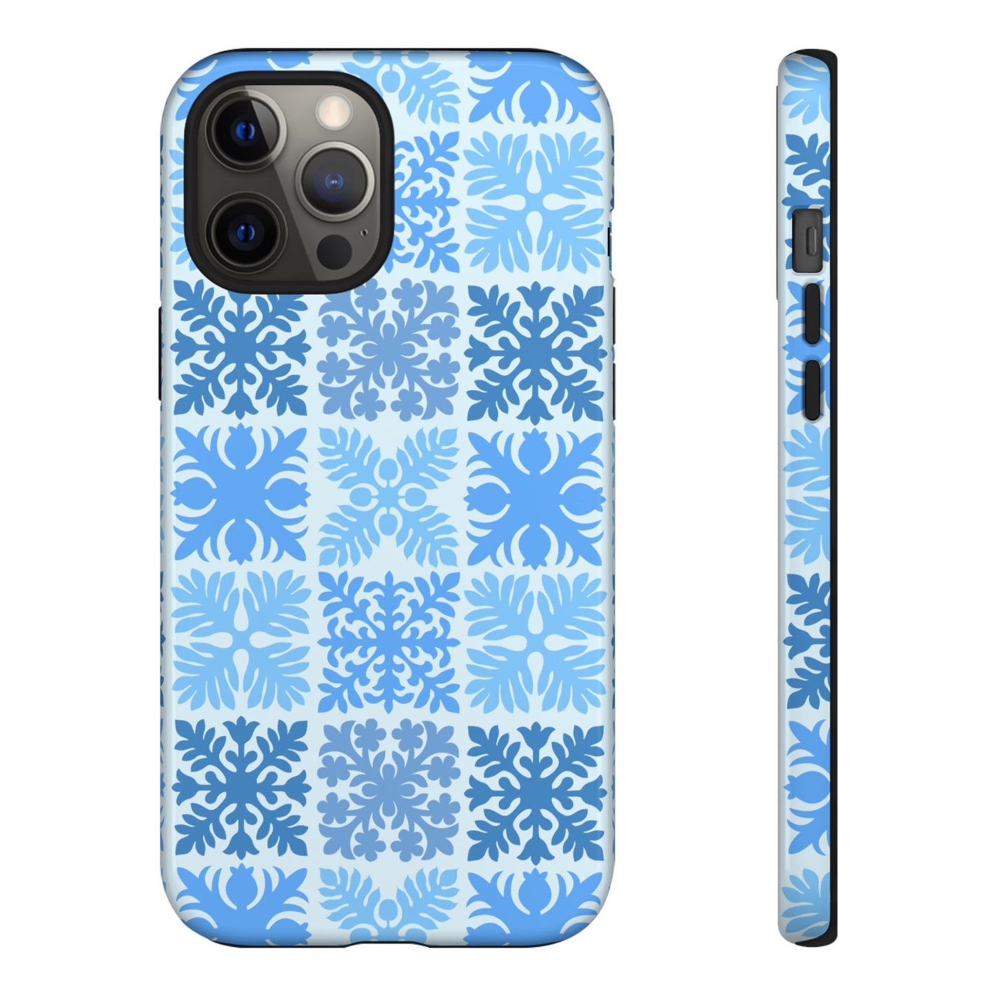 Light Blue Hawaiian Quilt Standard