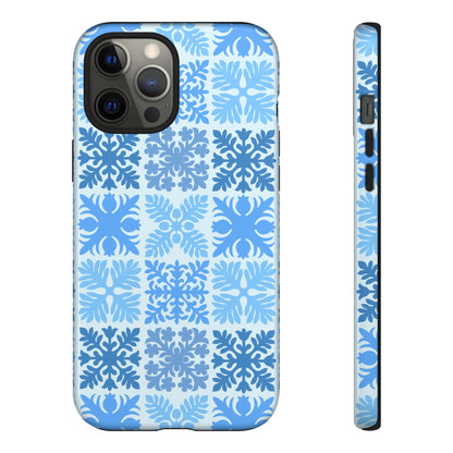 Light Blue Hawaiian Quilt Standard