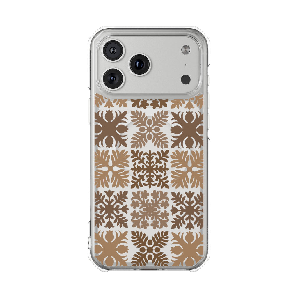 Clear Brown Hawaiian Quilt MagSafe