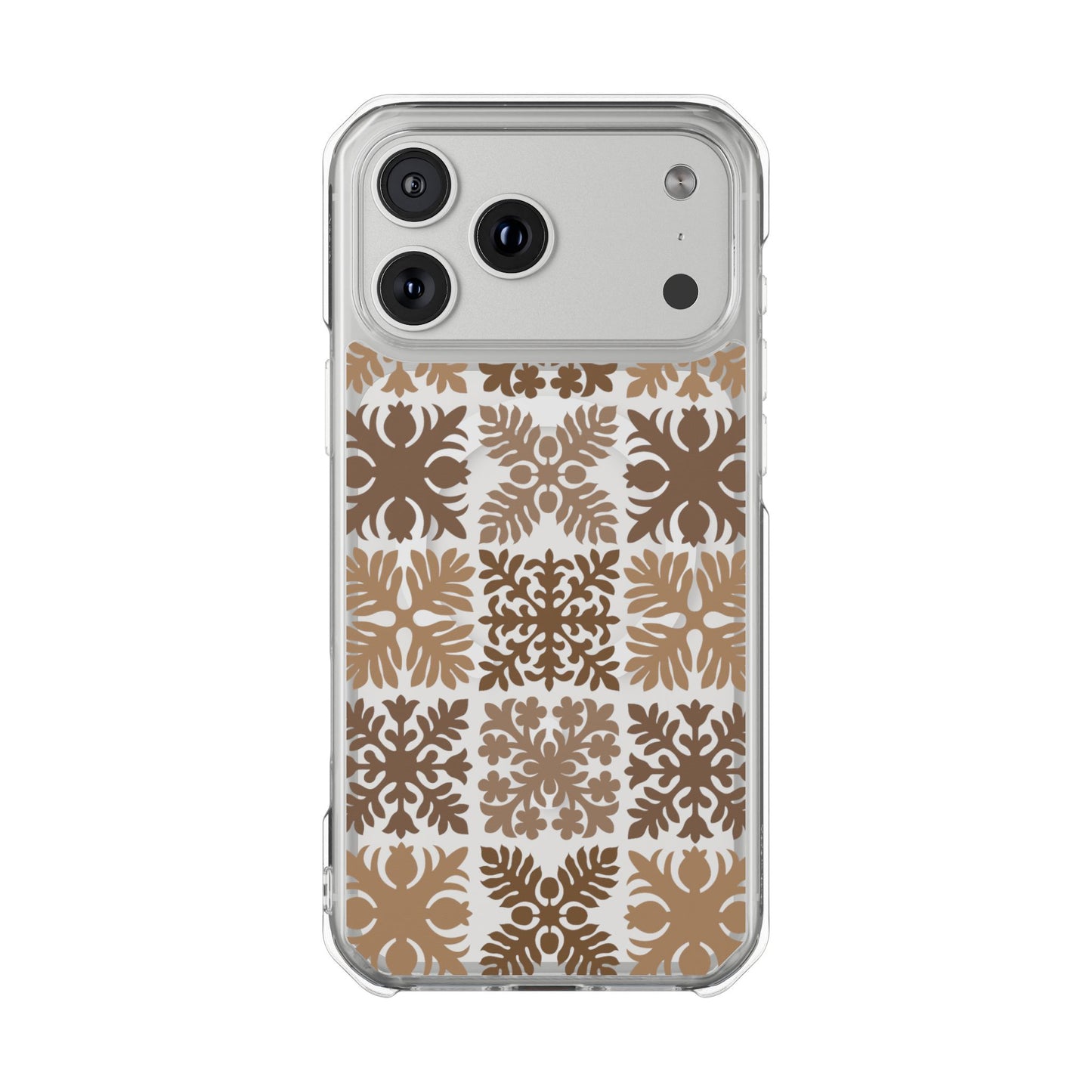 Clear Brown Hawaiian Quilt MagSafe