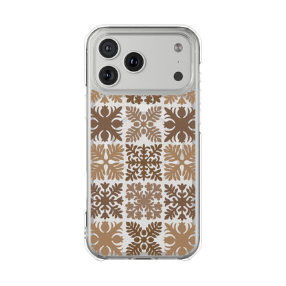Clear Brown Hawaiian Quilt MagSafe