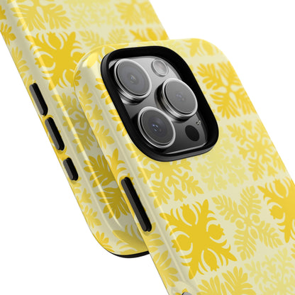 Yellow Hawaiian Quilt Standard