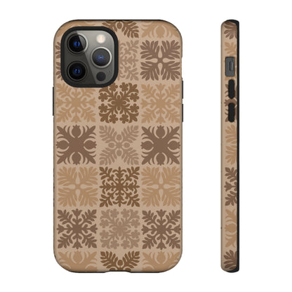 Light Brown Hawaiian Quilt Standard