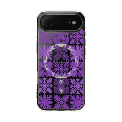 Clear Purple Hawaiian Quilt MagSafe