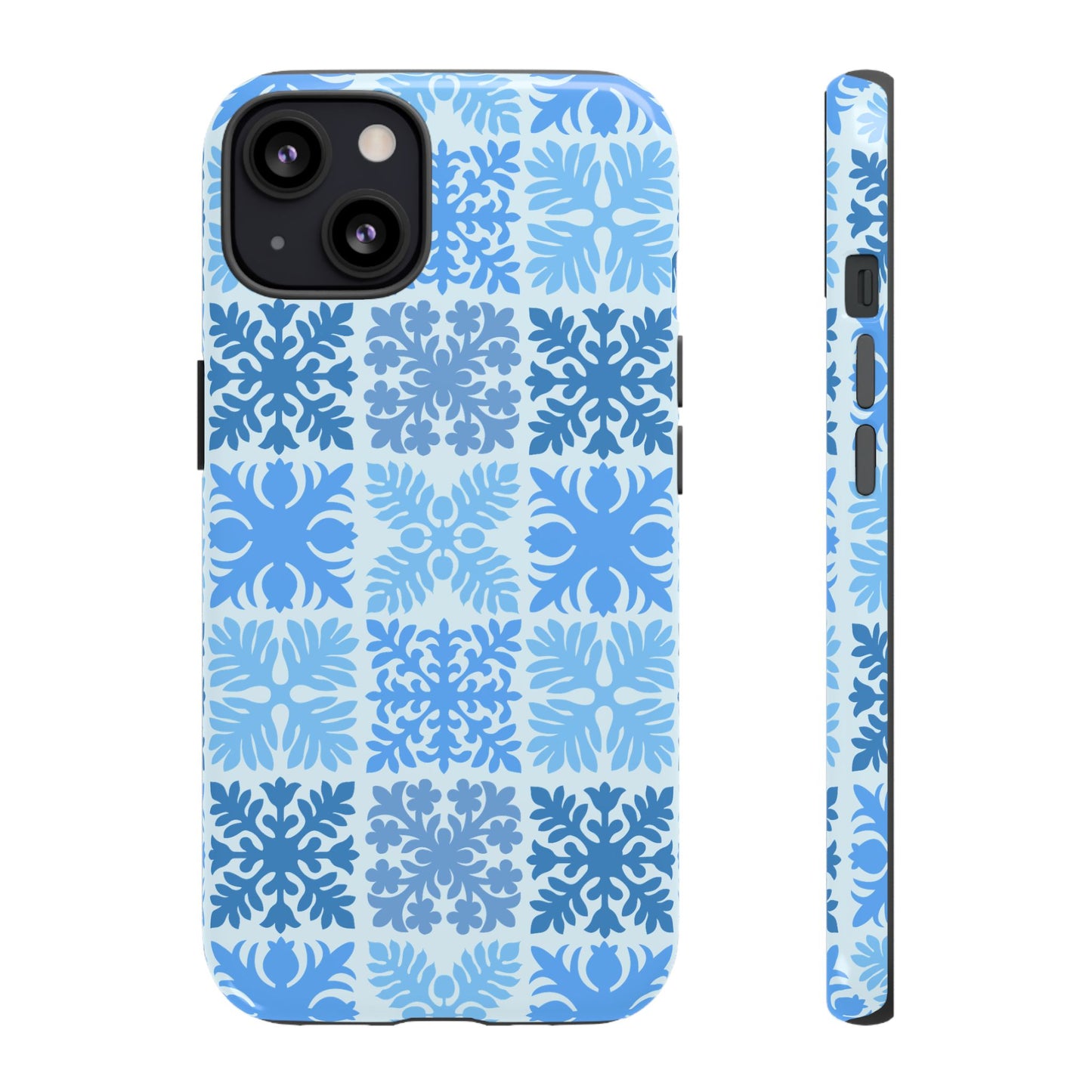 Light Blue Hawaiian Quilt Standard