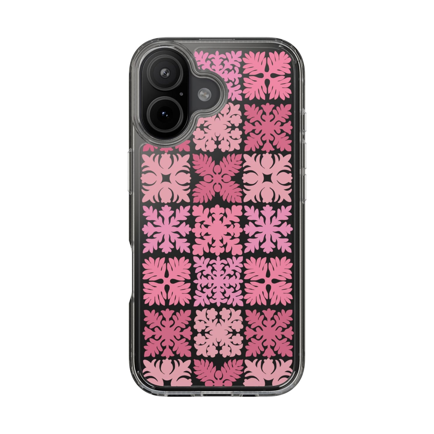 Clear Pink Hawaiian Quilt Standard