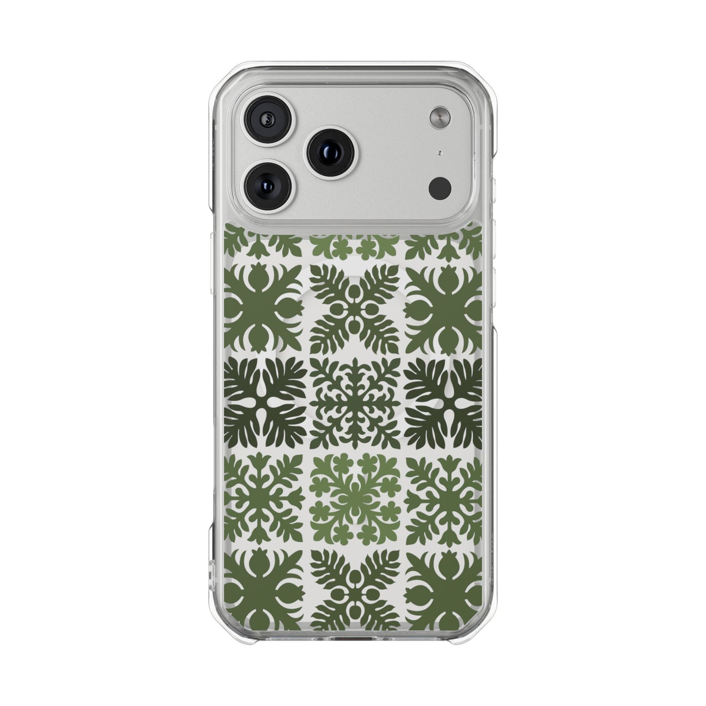 Clear Green Hawaiian Quilt MagSafe