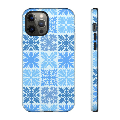Light Blue Hawaiian Quilt Standard
