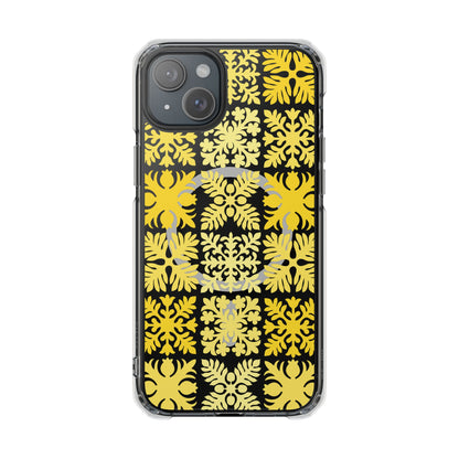 Clear Yellow Hawaiian Quilt MagSafe