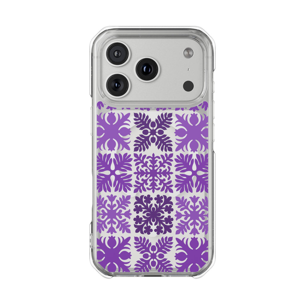 Clear Purple Hawaiian Quilt MagSafe