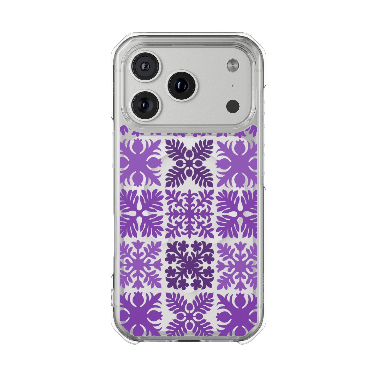 Clear Purple Hawaiian Quilt MagSafe