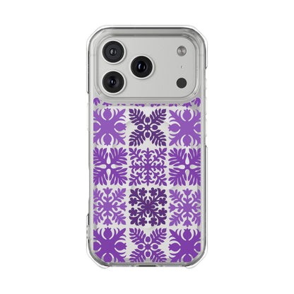 Clear Purple Hawaiian Quilt MagSafe