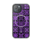 Clear Purple Hawaiian Quilt MagSafe