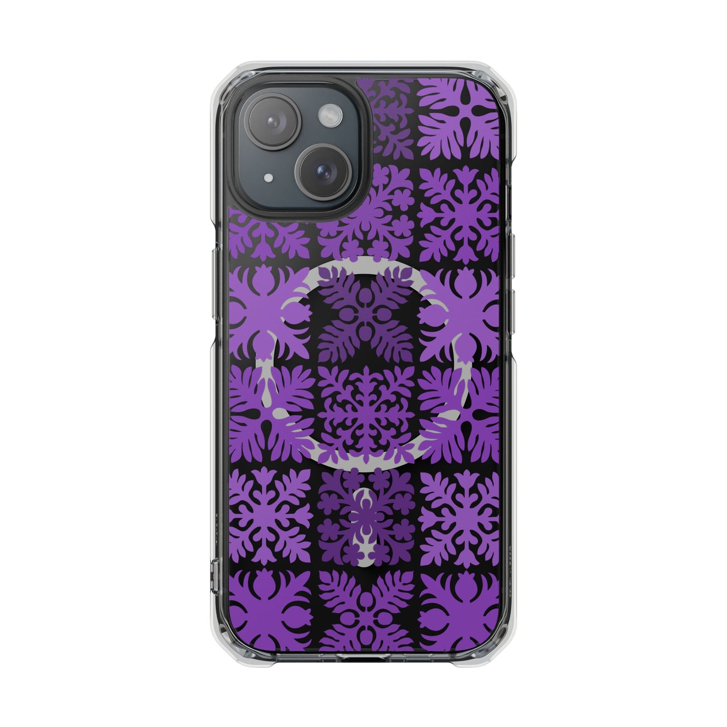 Clear Purple Hawaiian Quilt MagSafe