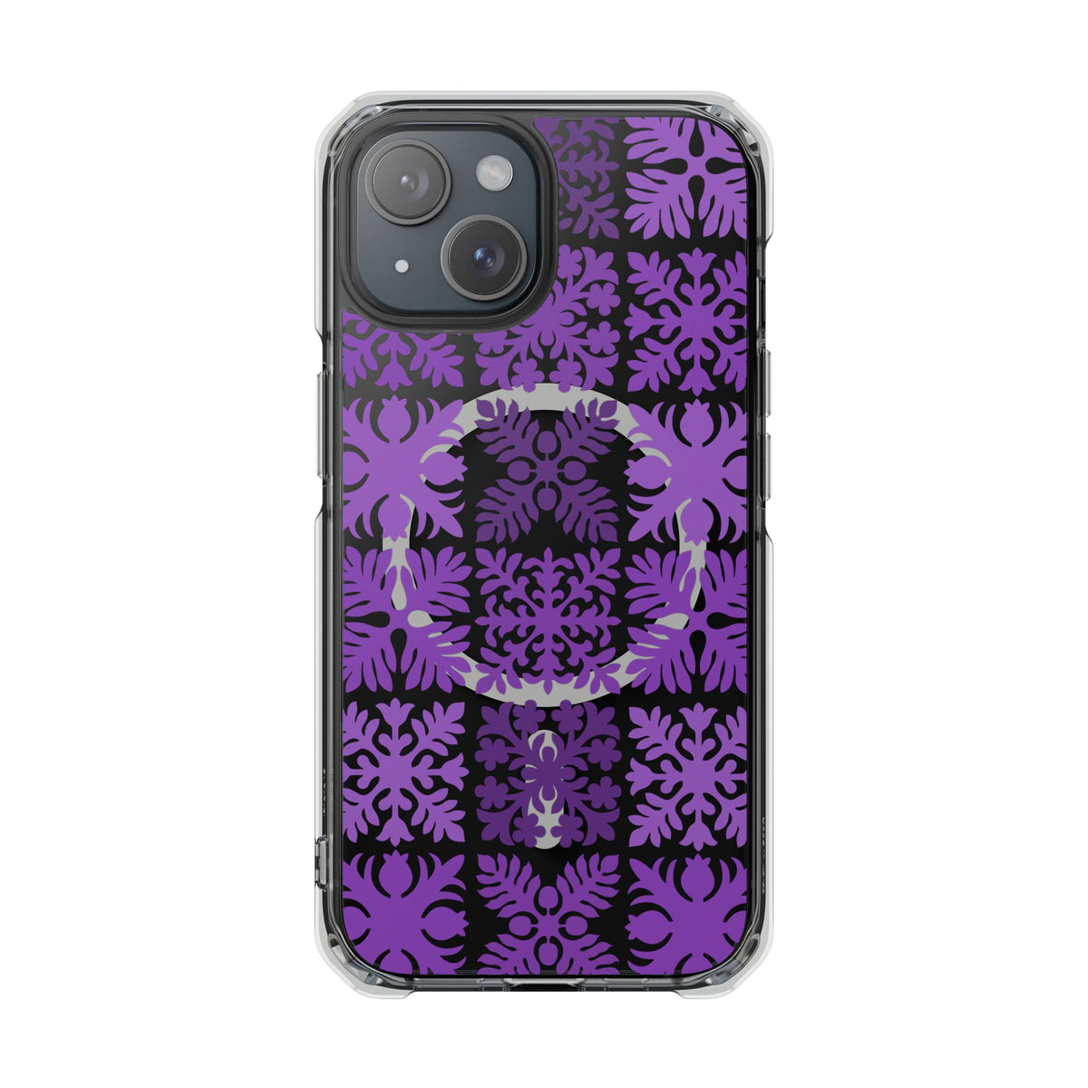 Clear Purple Hawaiian Quilt MagSafe
