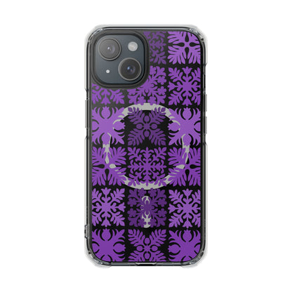 Clear Purple Hawaiian Quilt MagSafe