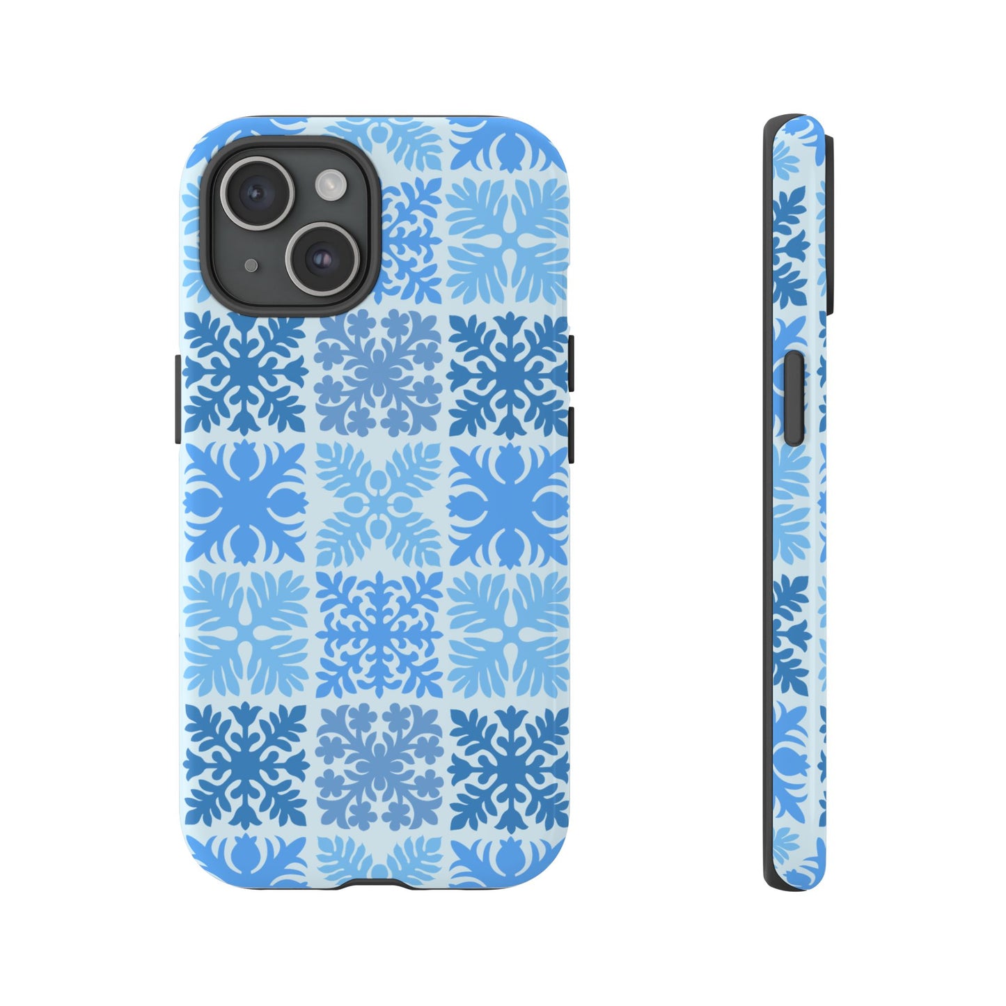 Light Blue Hawaiian Quilt Standard