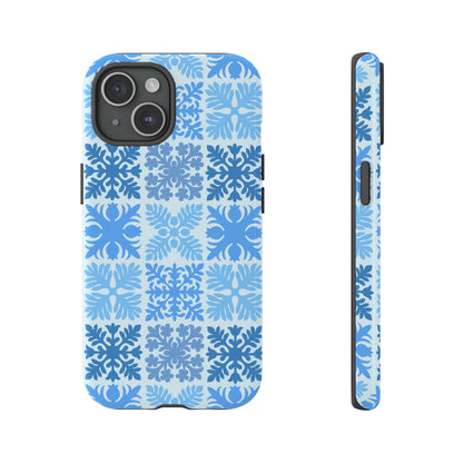 Light Blue Hawaiian Quilt Standard