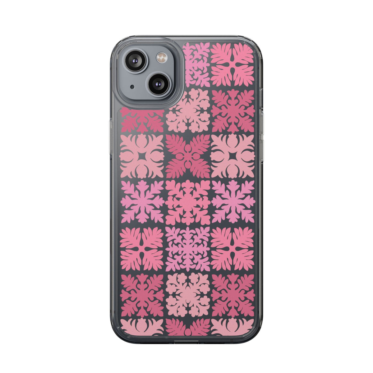 Clear Pink Hawaiian Quilt Standard