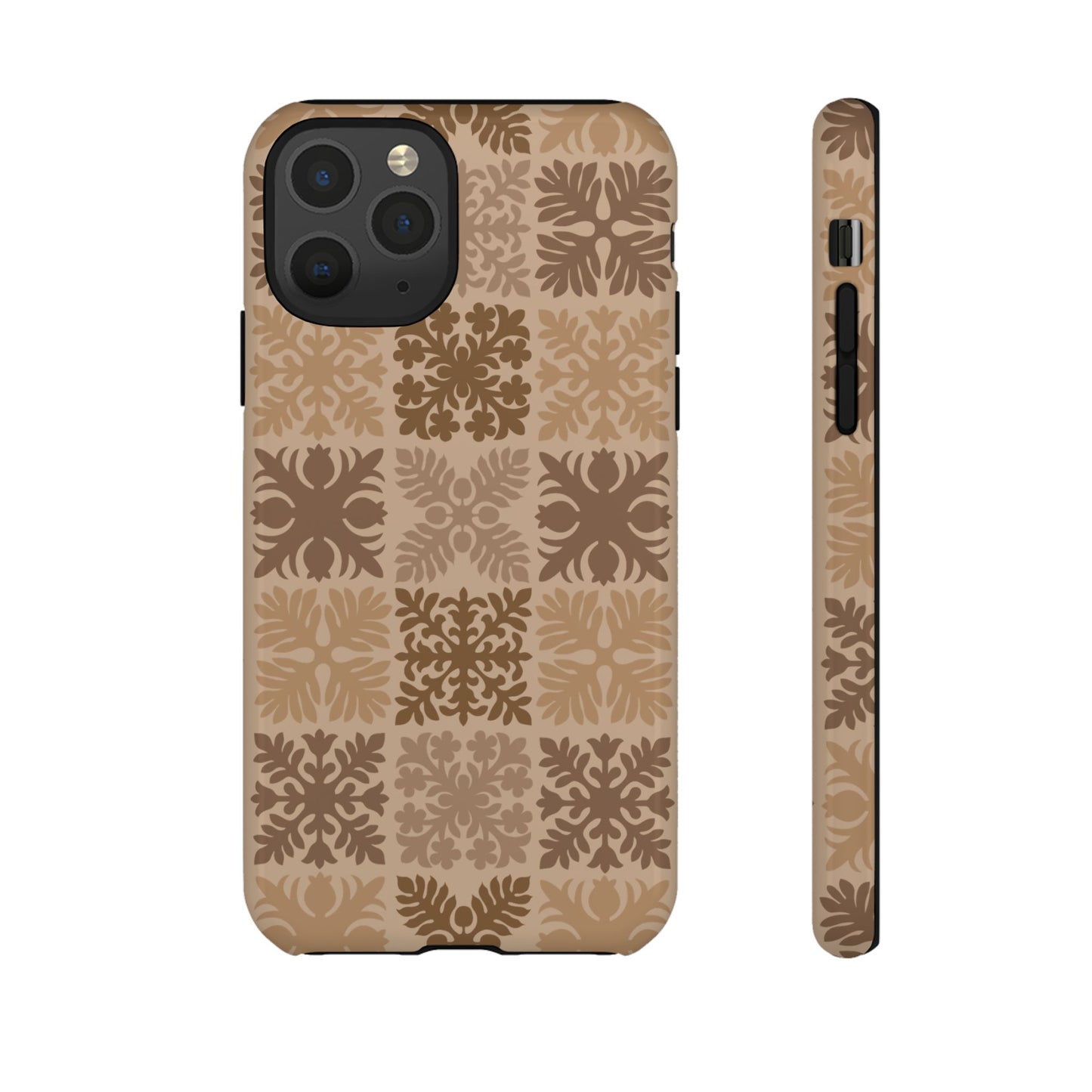 Light Brown Hawaiian Quilt Standard