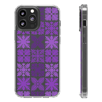 Clear Purple Hawaiian Quilt Standard