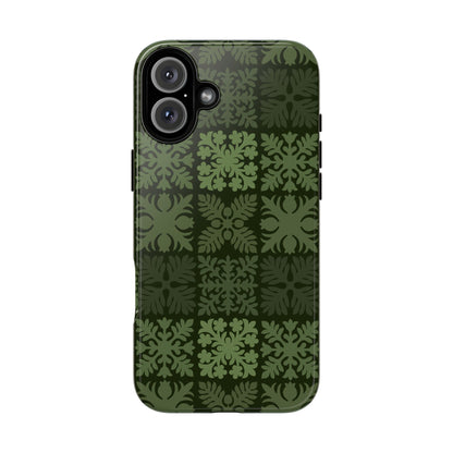 Green Hawaiian Quilt Standard