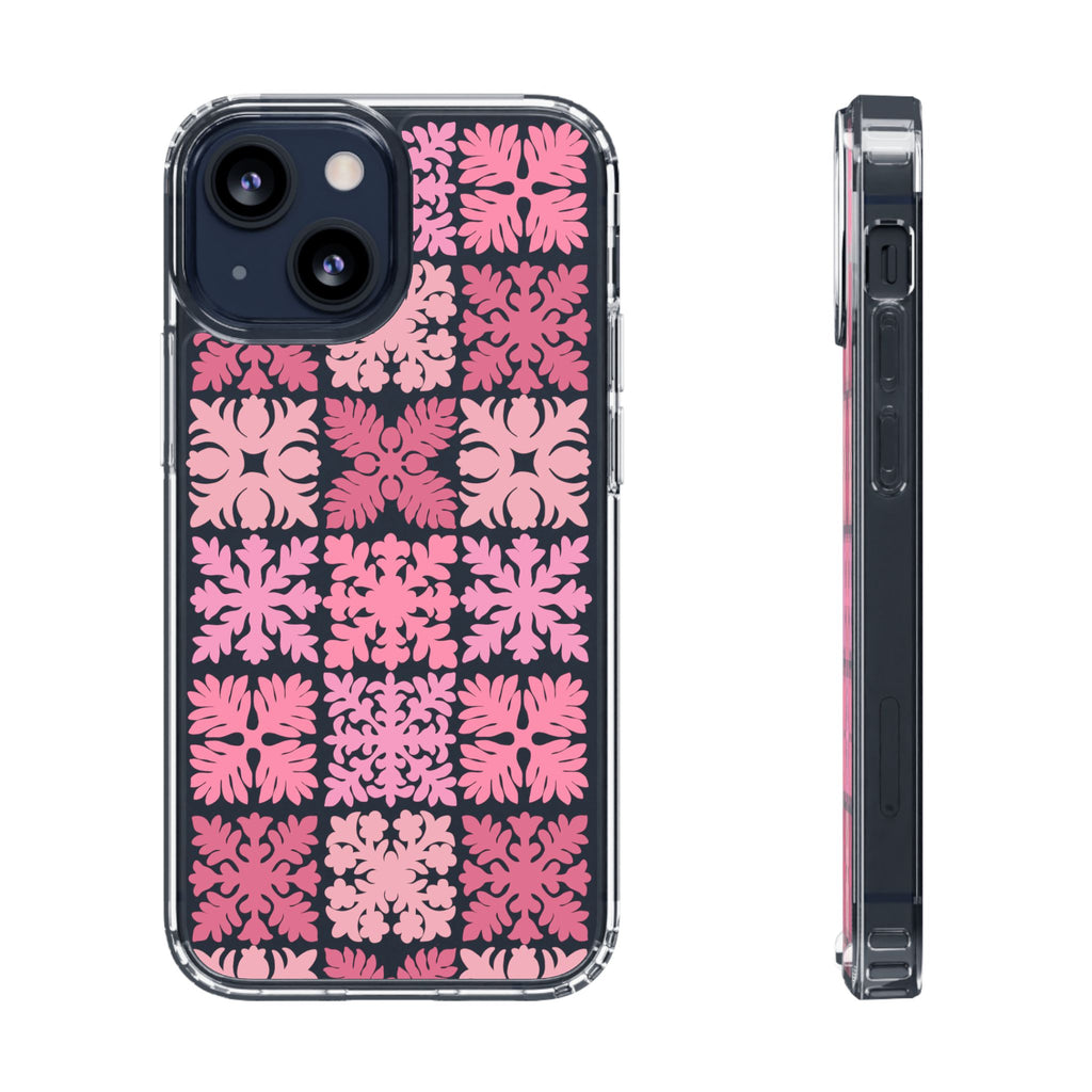 Clear Pink Hawaiian Quilt Standard