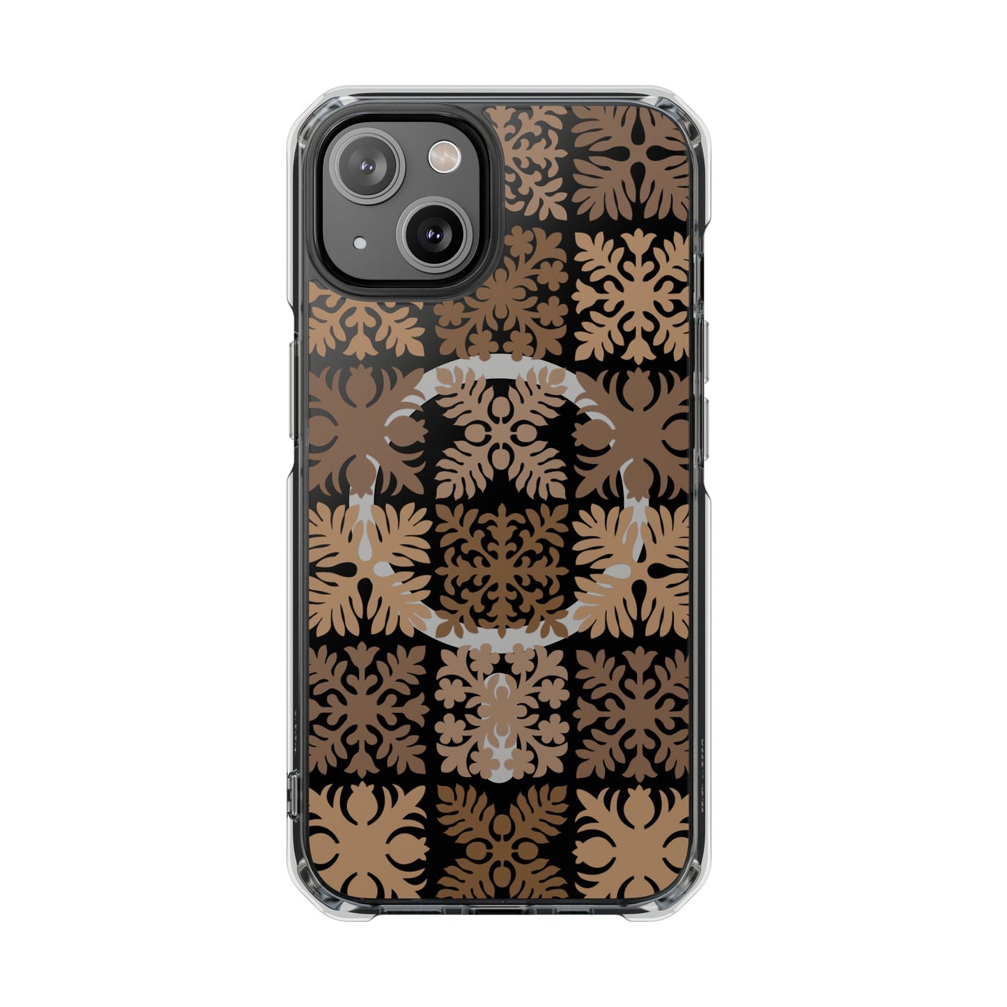Clear Brown Hawaiian Quilt MagSafe